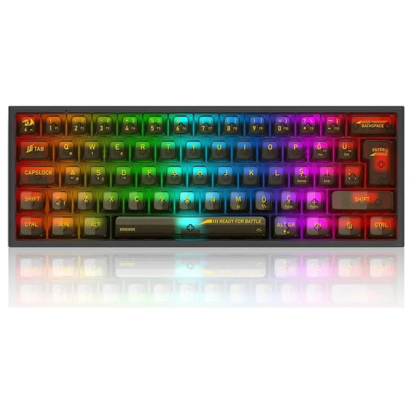 Redragon K617 Siyah RGB %60 Tkl Red Switch Kablolu Mekanik Oyuncu Klavyesi - Görsel 6