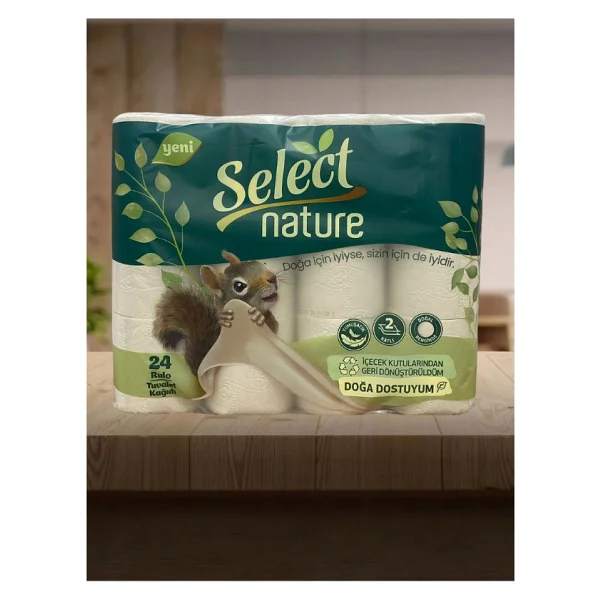 Select Nature 2 Katlı 24'lü Tuvalet Kağıdı - Görsel 2