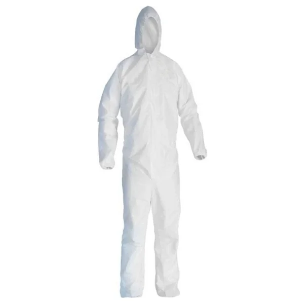 Al Medikal Tedarik Tek Kullanımlık Tulum Su Geçirmez Ve Lamineli 55-60gr Kumaş - Beyaz - XL - Görsel 5