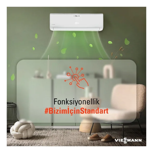 Viessmann Vitoclima 050-S/He Pro Plus Swaa050mfa026 A++ 9000 Btu Inverter Duvar Tipi Klima - Montaj Dahil - Görsel 6