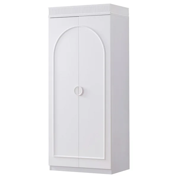 Setay Mobilya Dolunay Ledli Beyaz Kitaplık Ve 2 Kapaklı Gardırop - Görsel 4