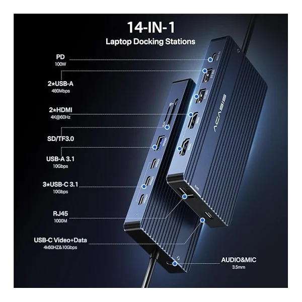 Acasis Ds0203 Laptop Docking Station - Görsel 2
