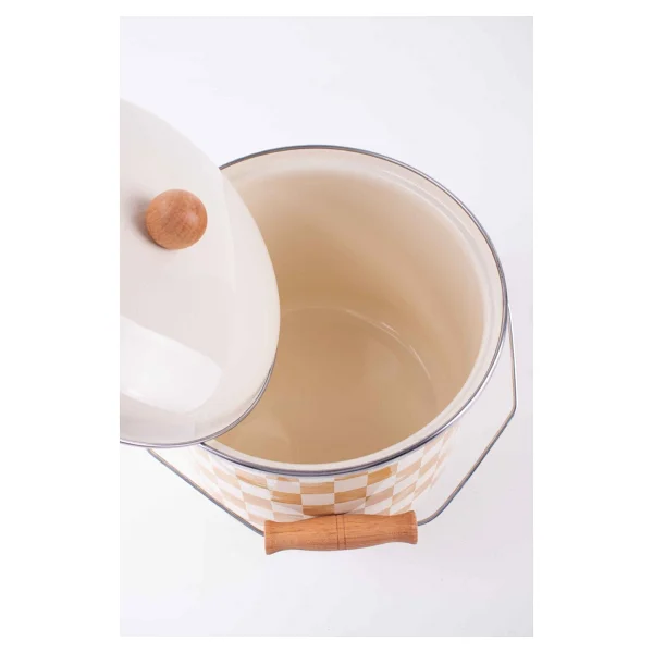 Emaylab Beige 22 Cm 5 Lt Emaye Bakraç - Görsel 7
