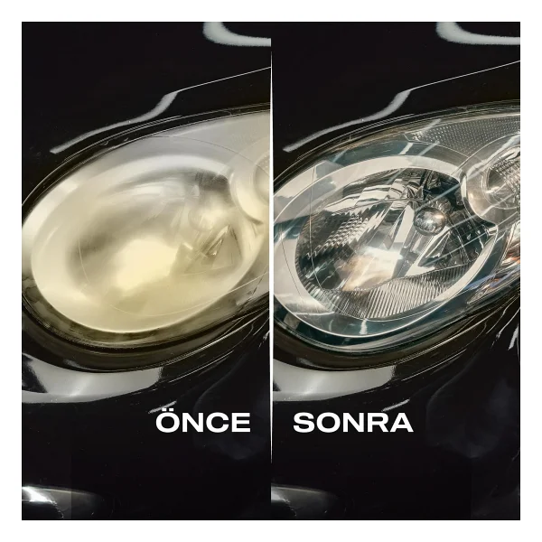 Nasiol Headlight Restorer Nano Seramik Far Yenileme Ve Koruma Kiti-3 Yıl Dayanım-10ml-Far Temizleme - Görsel 6
