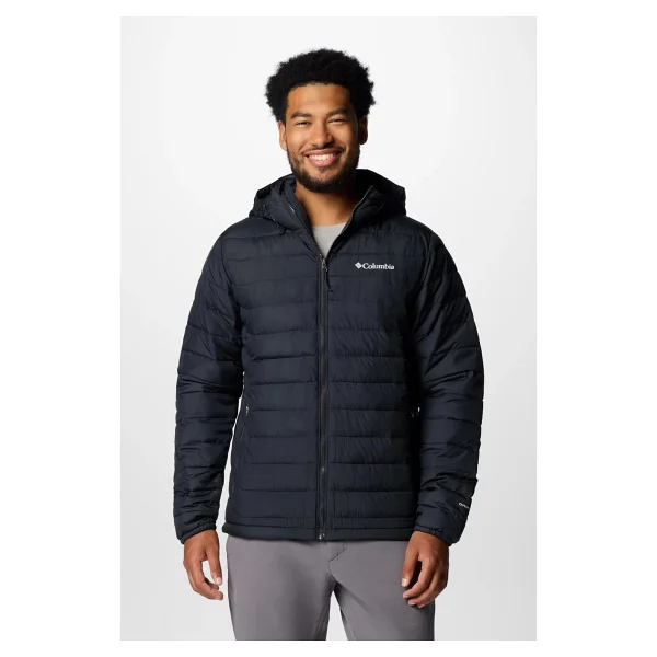 Columbia Powder Lite II WO6272-010 Kapüşonlu Siyah Erkek Şişme Mont - Görsel 10