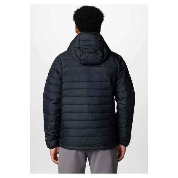 Columbia Powder Lite II WO6272-010 Kapüşonlu Siyah Erkek Şişme Mont - Görsel 2
