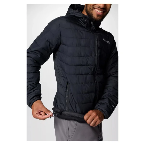 Columbia Powder Lite II WO6272-010 Kapüşonlu Siyah Erkek Şişme Mont - Görsel 4