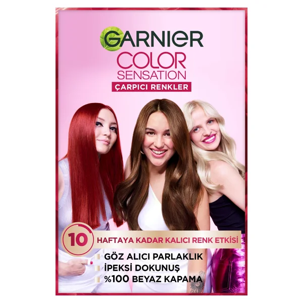 Garnier Çarpıcı Renkler 7.11 Küllü Kumral Saç Boyası - Görsel 3