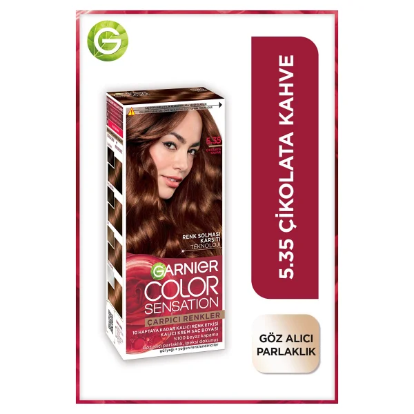 Garnier Çarpıcı Renkler 5.35 Çikolata Kahve Saç Boyası - Görsel 4