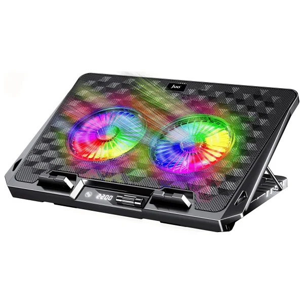 Juo Odin RGB 2 Fanlı USB 2.0 12"-17" Laptop Soğutucu - Görsel 2