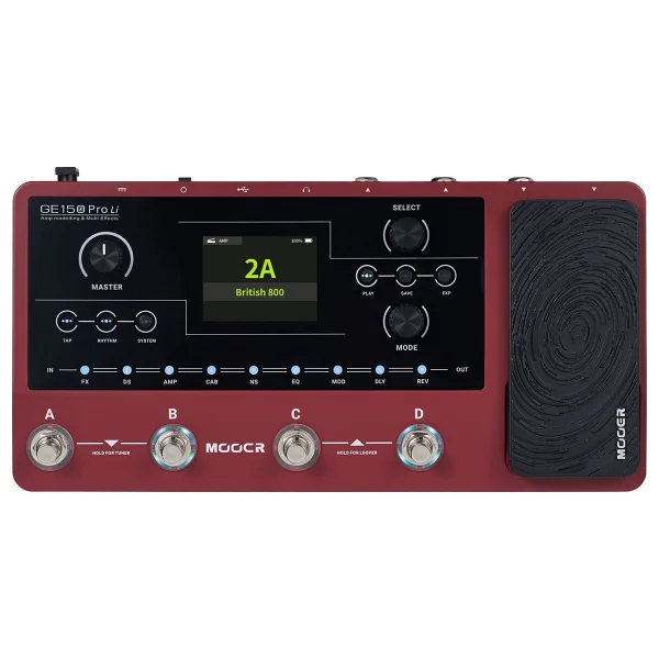Mooer Ge150 Pro Lı Şarjlı Multi Efekt Prosesörü - Görsel 6