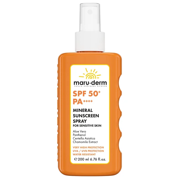 Maru.Derm Mineral Hassas Ciltler İçin 200 Ml 50 Faktör Sprey Güneş Kremi - Görsel 6