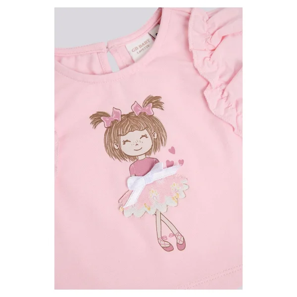 Layette Bg Store Kız Bebek Pembe Bluz - 3 Ay - Görsel 3