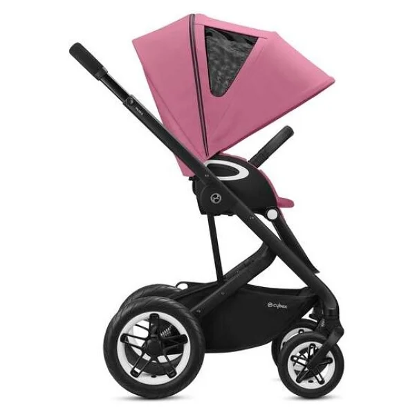 Cybex Talos S Lux Black-Magnolia Pink Bebek Arabası - Görsel 3