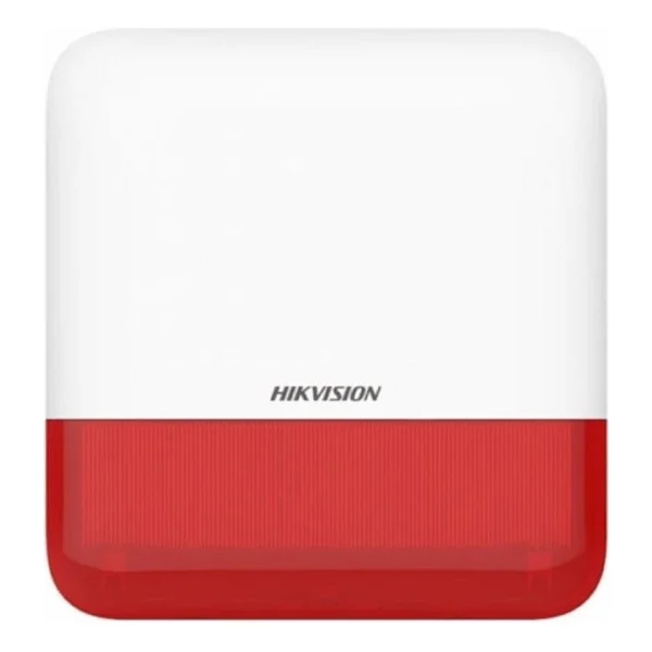 Hikvision Ds-Ps1-E-We Kırmızı Kablosuz Dış Ortam Siren - Görsel 3