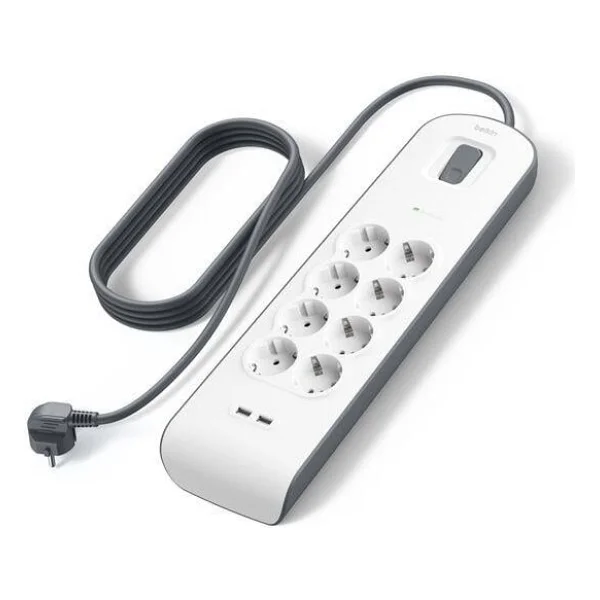 Belkin BSV804VF2M 900 Joule 2 USB'li 8'li 2 m Akım Korumalı Priz - Görsel 2