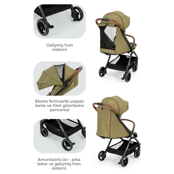 Kanz Instreet Autofold Travel Sistem Bebek Arabası - Görsel 4