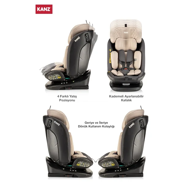 Kanz Orbit I-Size Bej 0-36 Kg Oto Koltuğu - Görsel 4