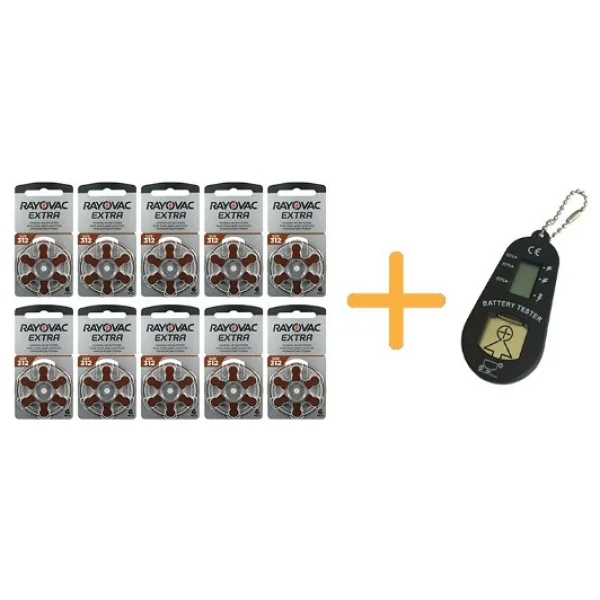 Rayovac Extra 312 Numara Işitme Cihazı Pili (5 Paket X 6 Adet = 30 Adet Pil) + Hediye Işitme Cihazı Pil Ölçer - 5'li - Görsel 6