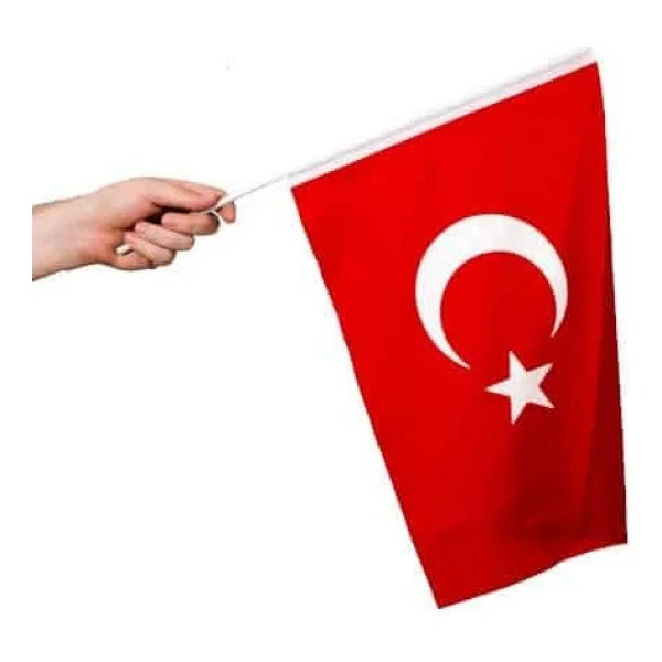 Limmy Sopalı Bez Bayrak Çıtalı Bayrak 30x45 Cm - 1 Adet - Görsel 2