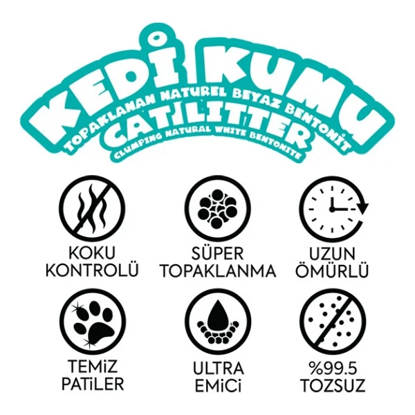 Happy Marsilya Sabunu Kokulu 5 lt Bentonit Kedi Kumu - Görsel 4