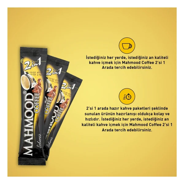 Mahmood Coffee 2'si 1 Arada 10 Gr 48'li Hazır Kahve - Görsel 2