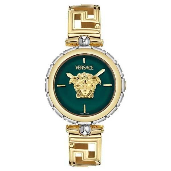Versace Medusa Jewel Vrscve0b00325 Altın-Yeşil Kadın Kol Saati - Görsel 3