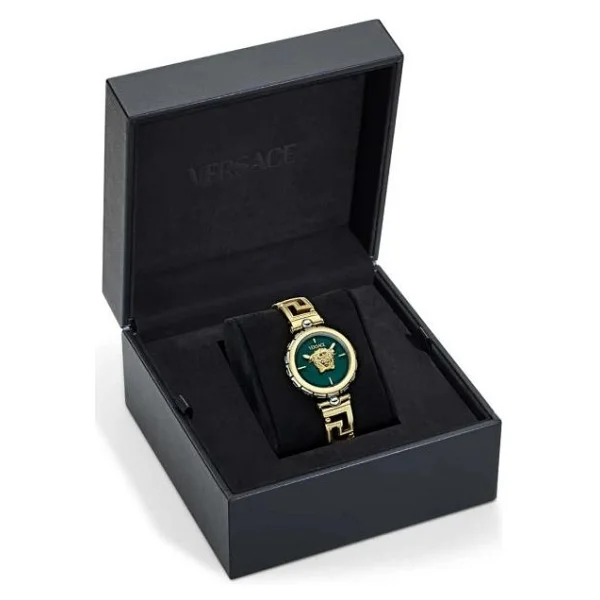 Versace Medusa Jewel Vrscve0b00325 Altın-Yeşil Kadın Kol Saati - Görsel 6