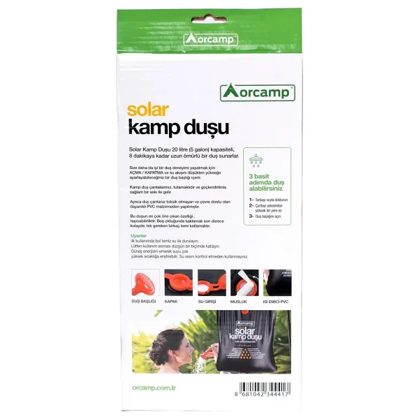 Orcamp Out-4150 Solar 20 Lt Kamp Duşu - Görsel 2