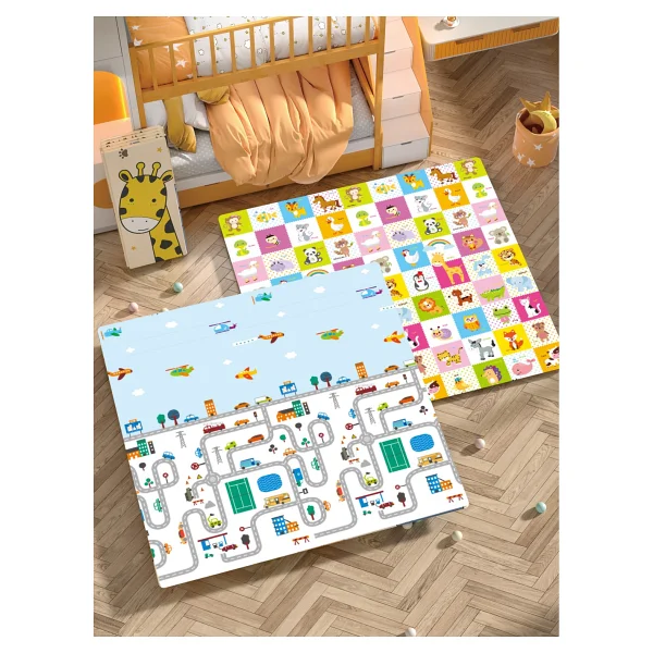 Elfobaby Funny Way 150x180 cm Katlanabilir Oyun Matı - Görsel 7
