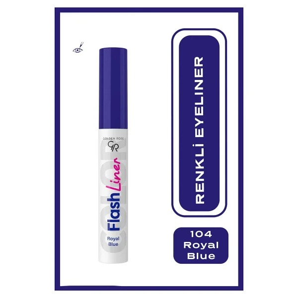 Golden Rose Flash Liner 104 Royal Blue Eyeliner - Görsel 6