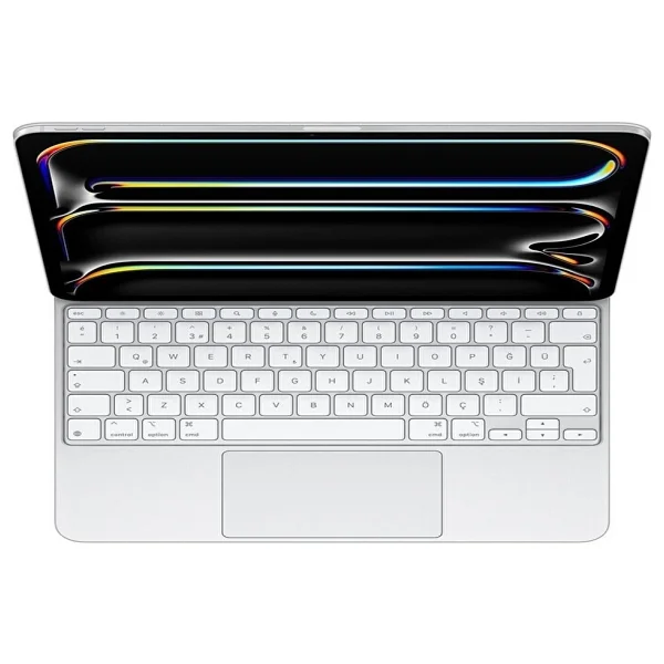 Apple iPad Pro M4 Magic Keyboard Beyaz Mwr43tq/A 13" Tablet Klavyesi - Görsel 6