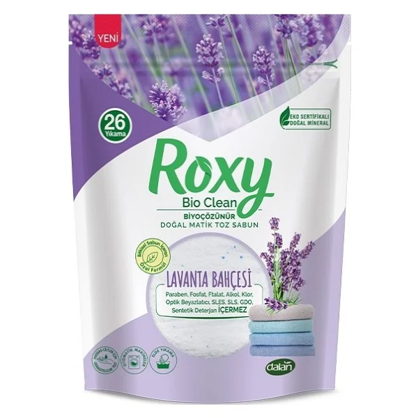 Dalan Roxy Bio Clean Lavanta Bahçesi Toz Sabun 800 Gr 2'li - Görsel 2