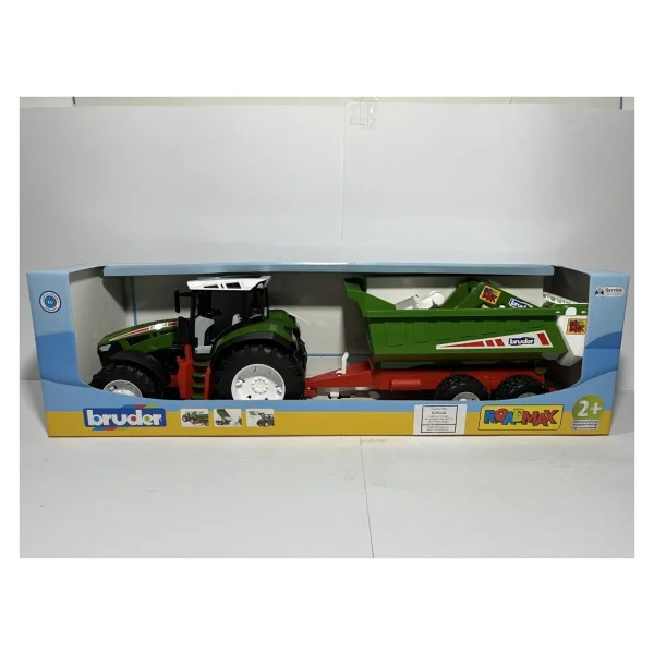 Bruder Br03452 Roadmax Kepçeli Römorklu Traktör - Görsel 4