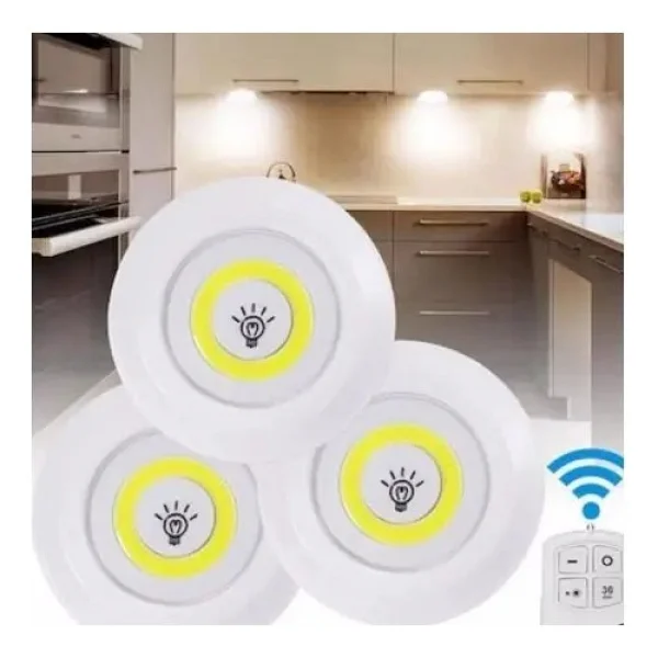 Watton Wt-364 Uzaktan Kumandalı Yapışkanlı LED Spot Lamba - Görsel 5