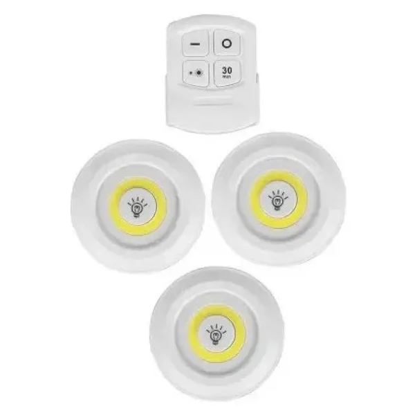 Watton Wt-364 Uzaktan Kumandalı Yapışkanlı LED Spot Lamba - Görsel 2