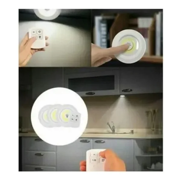 Watton Wt-364 Uzaktan Kumandalı Yapışkanlı LED Spot Lamba - Görsel 4