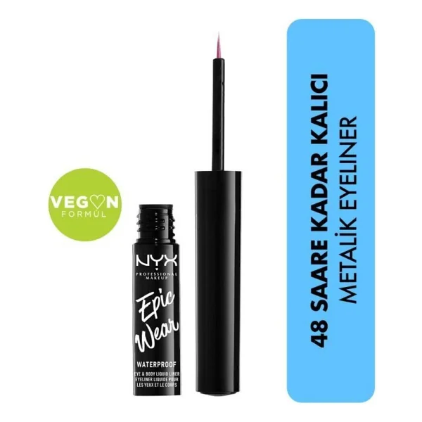 Nyx Epic Wear Metallic Liquid Eyeliner - Görsel 6