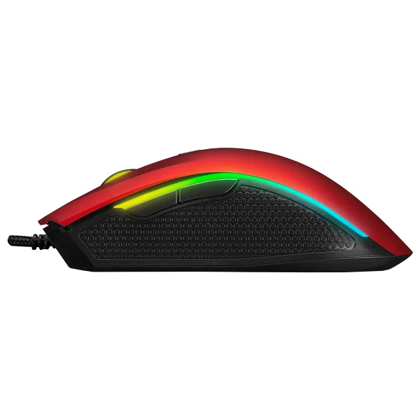Rampage Smx-R44 V2 Kırmızı RGB Makrolu Optik Kablolu Oyuncu Mouse - Görsel 3