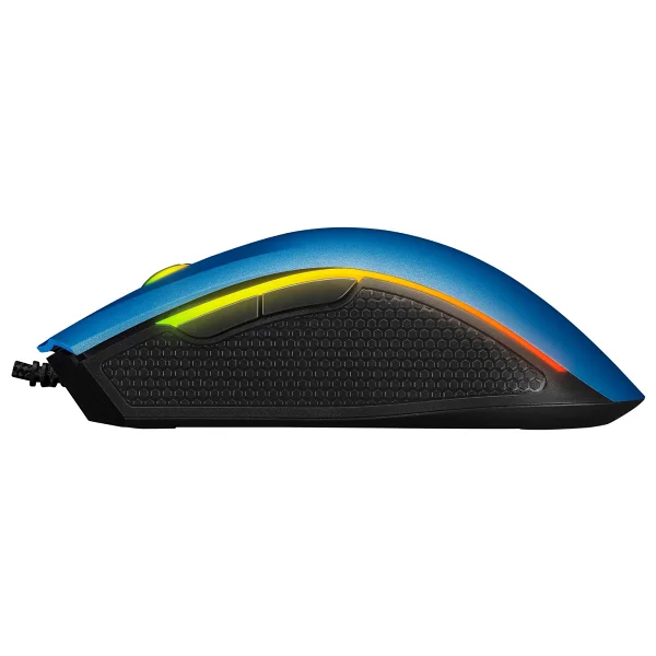 Rampage Smx-R44 V2 Mavi RGB Makrolu Optik Kablolu Oyuncu Mouse - Görsel 3