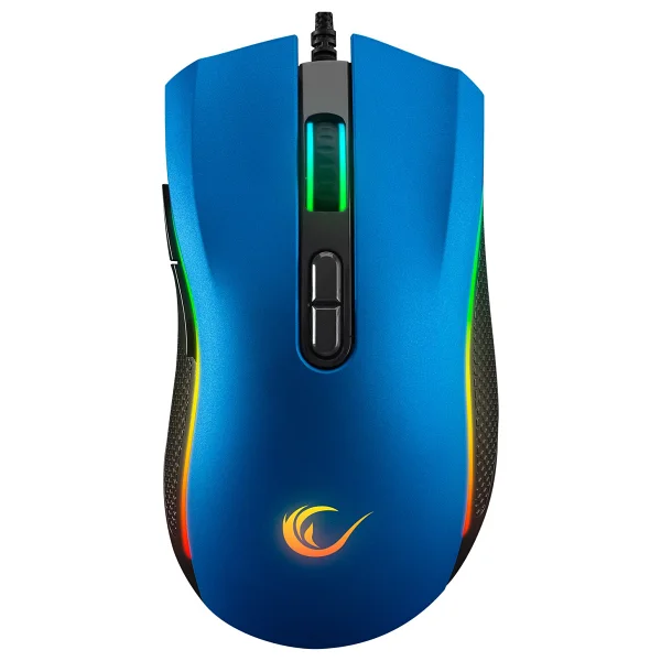 Rampage Smx-R44 V2 Mavi RGB Makrolu Optik Kablolu Oyuncu Mouse - Görsel 2