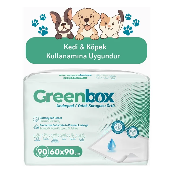 Greenbox 60x90 Cm 30'lu 3 Adet Yatak Koruyucu Örtü - Görsel 4