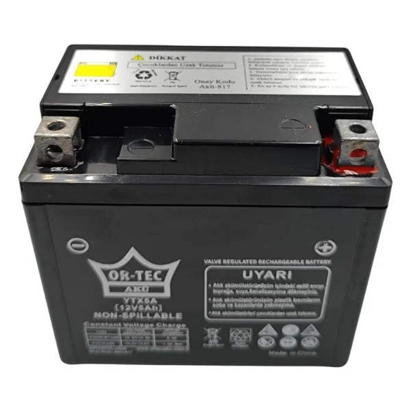 Ortec 12v 5ah Ytx5a-Bs Motosiklet Aküsü - Görsel 4