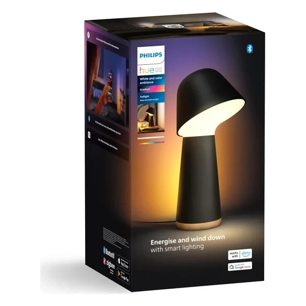 Philips Hue Twilight 8720169263055 Siyah Akıllı Masa Lambası - Görsel 4