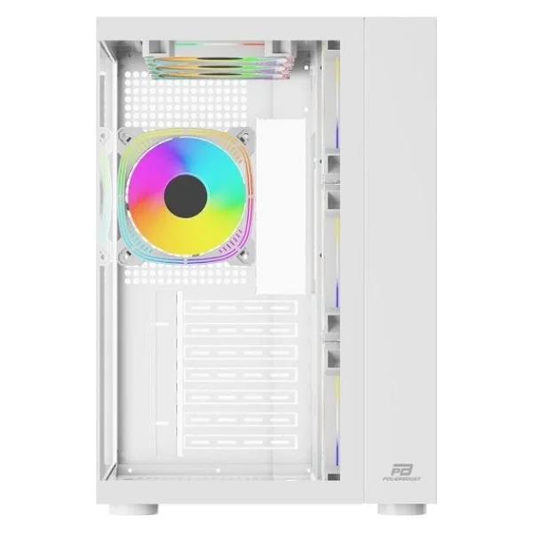 Power Boost PB-SS02W 7x ARGB Fan ATX Sea View USB3.0 Beyaz Kasa - Görsel 4