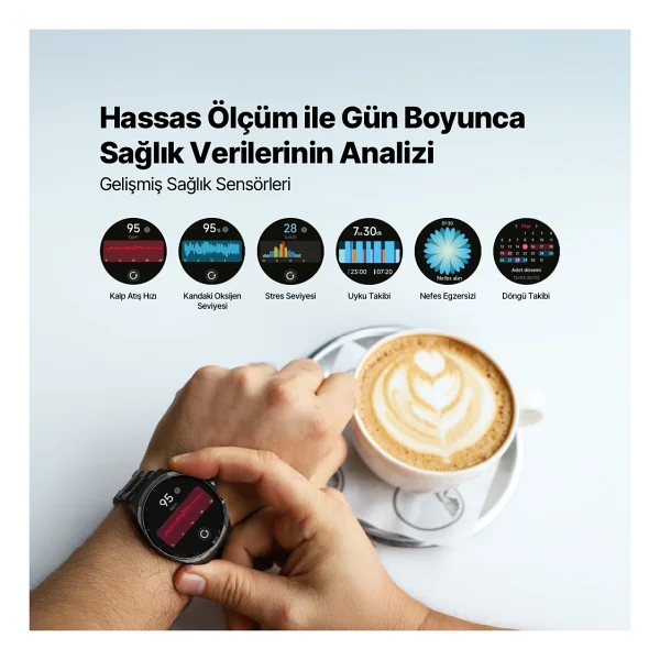 Ttec Tempus Pro S 45mm 2sw08 Siyah Akıllı Saat - Görsel 8