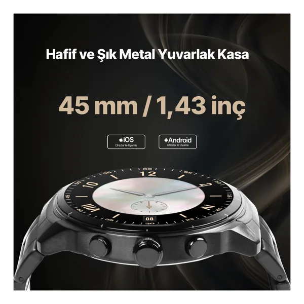 Ttec Tempus Pro S 45mm 2sw08 Siyah Akıllı Saat - Görsel 3