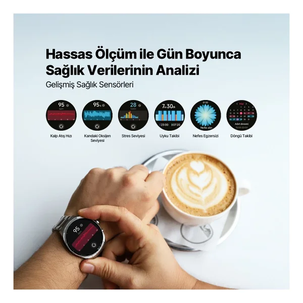 Ttec Tempus Pro S 45mm 2sw08 Gri Akıllı Saat - Görsel 8