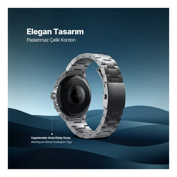 Ttec Tempus Pro S 45mm 2sw08 Gri Akıllı Saat - Görsel 5