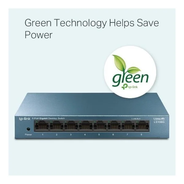 Tp-Link Ls108g 8 Port 10/100/1000 Mbps Gigabit Switch - Görsel 10